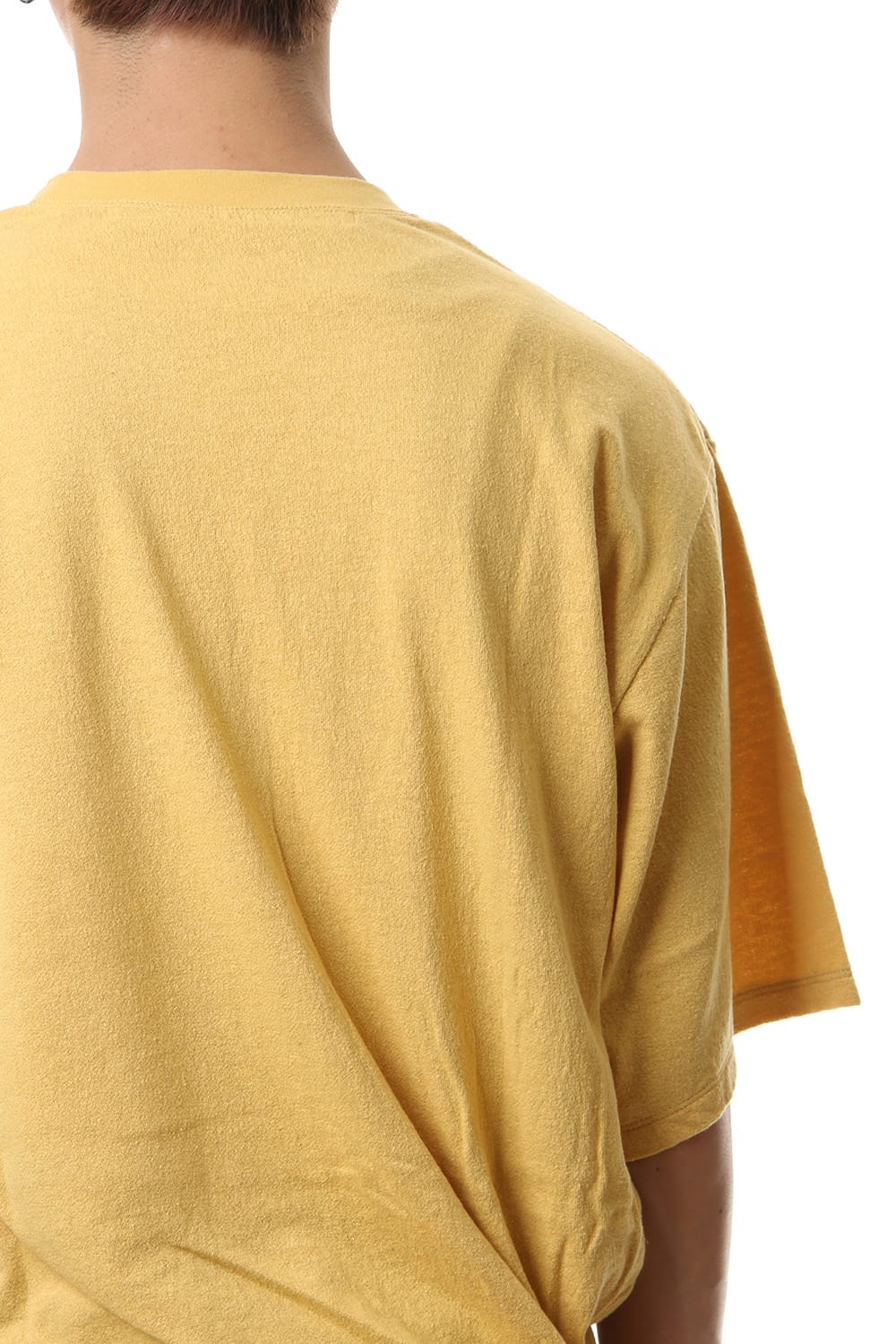 Shirring S/S cut & sewn Yellow