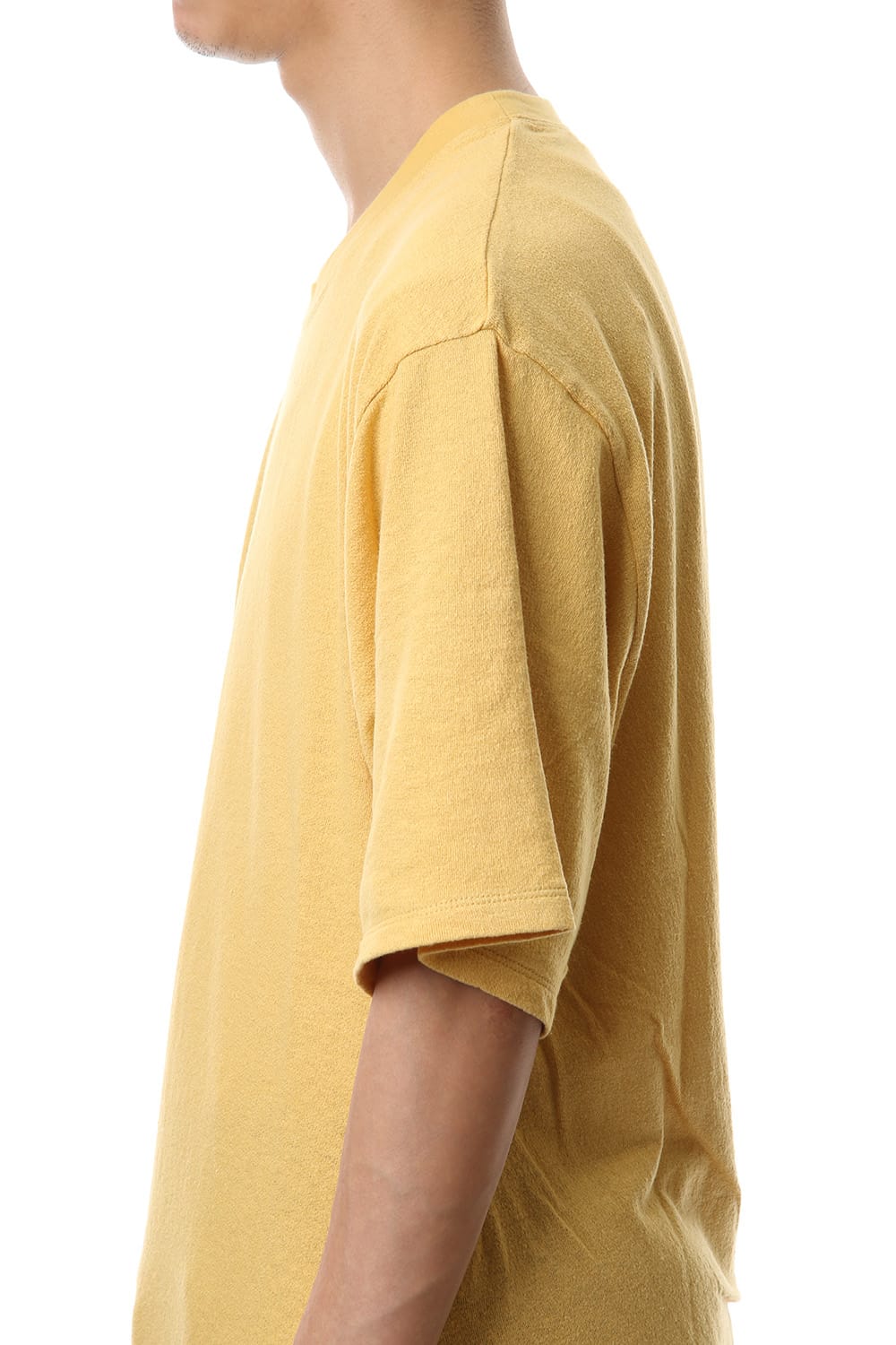 Shirring S/S cut & sewn Yellow