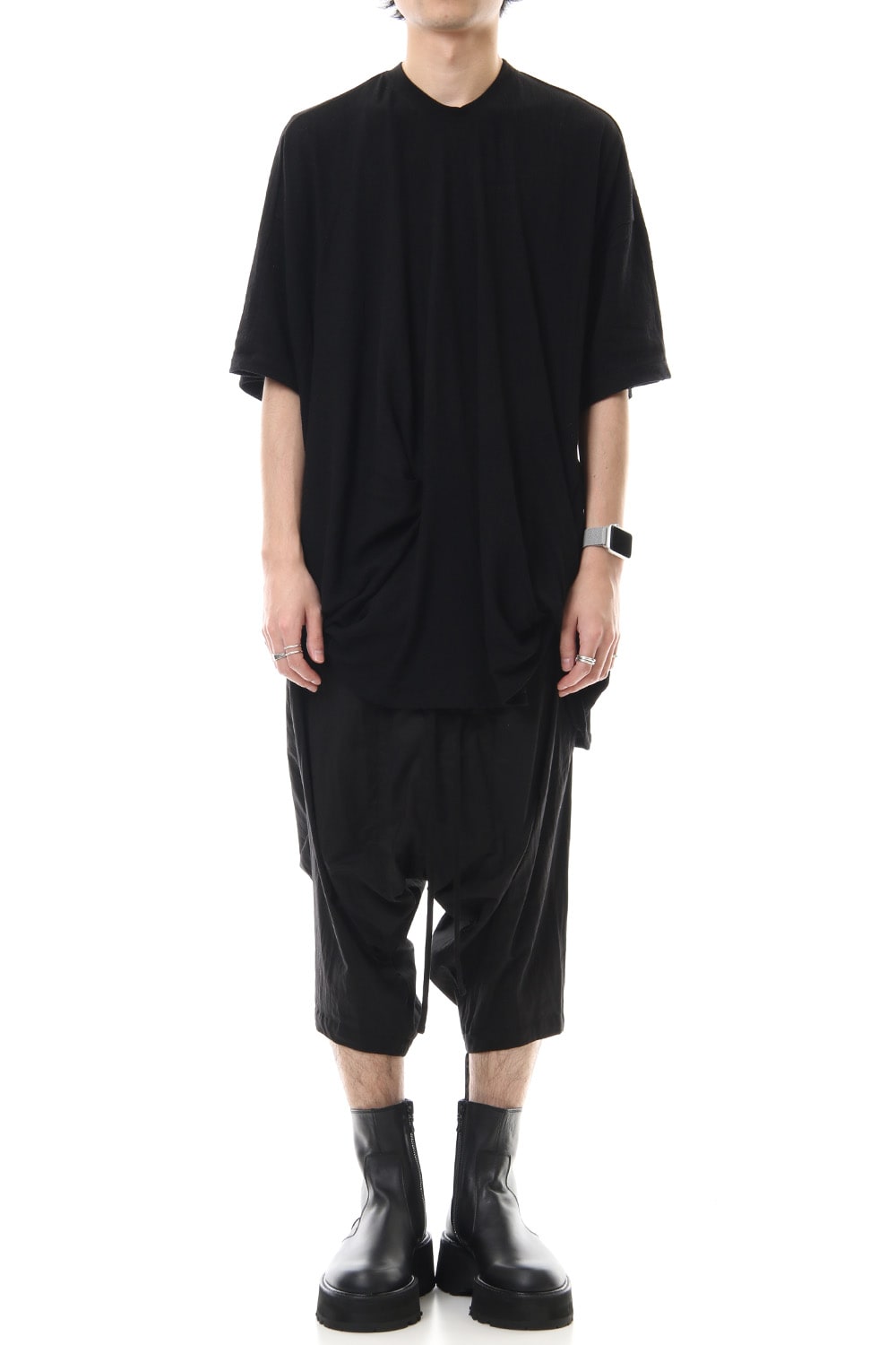 Drape S/S cut & sewn Black