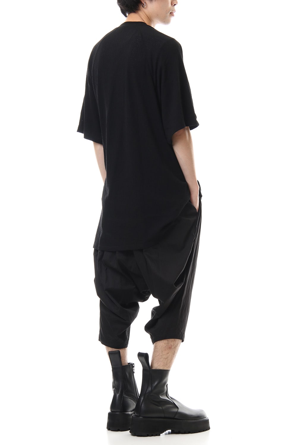Drape S/S cut & sewn Black