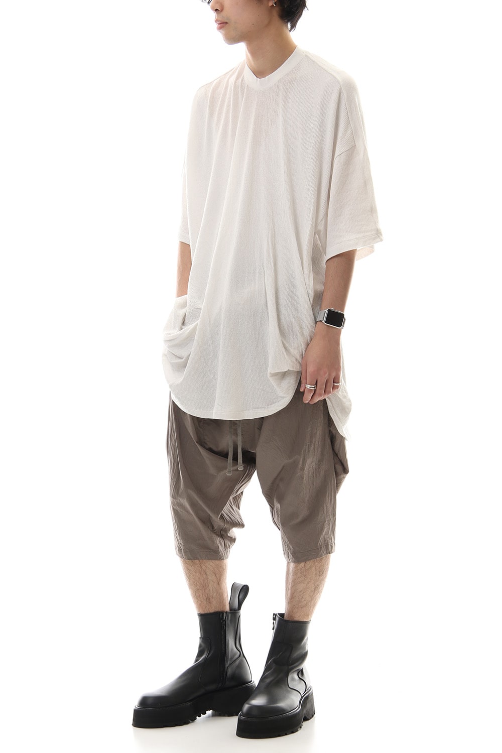 Drape S/S cut & sewn White