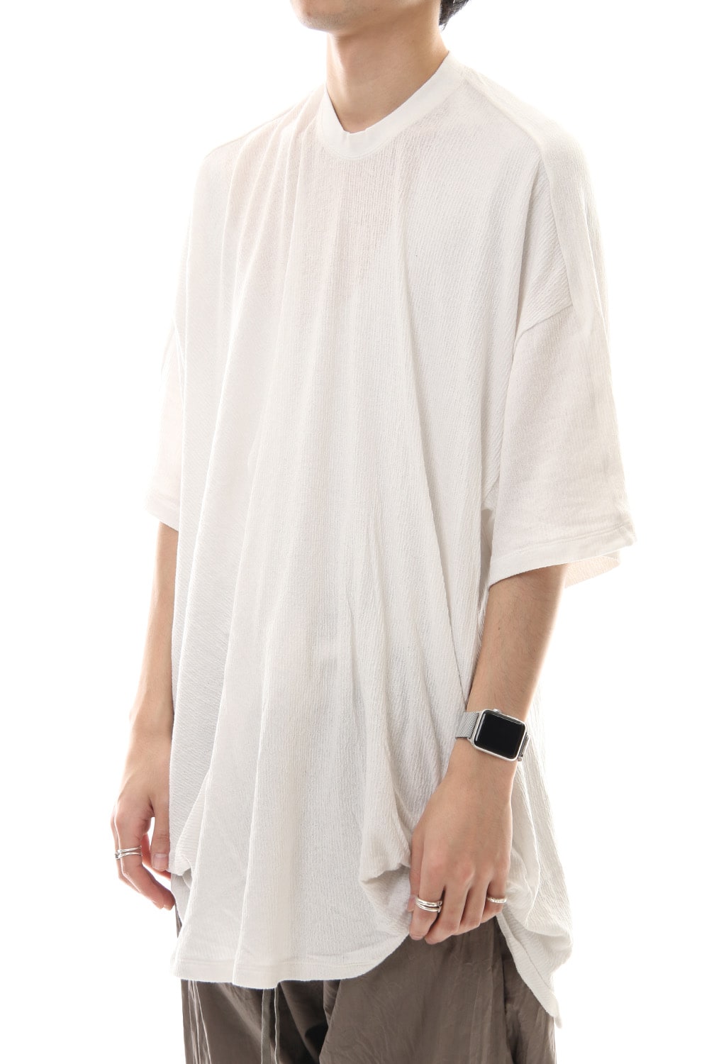 Drape S/S cut & sewn White