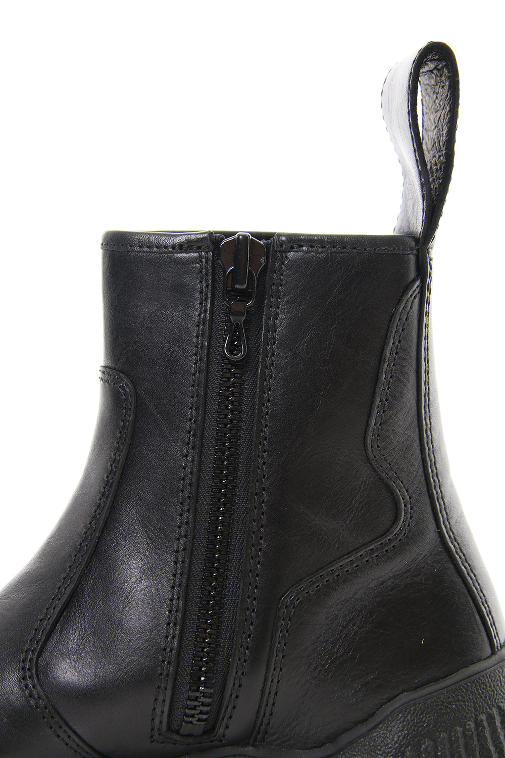 Side zip engineer boots