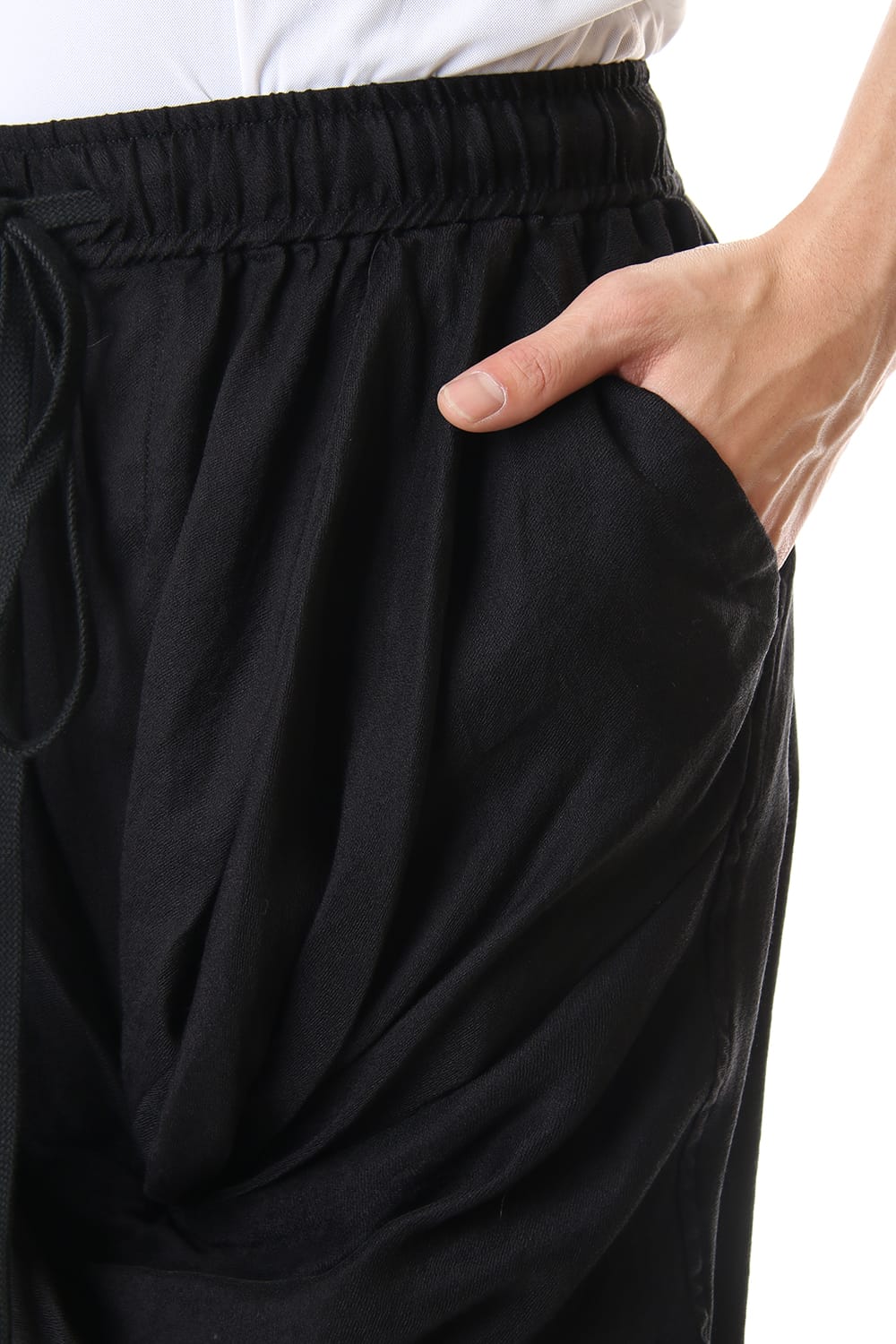 Front drape pants