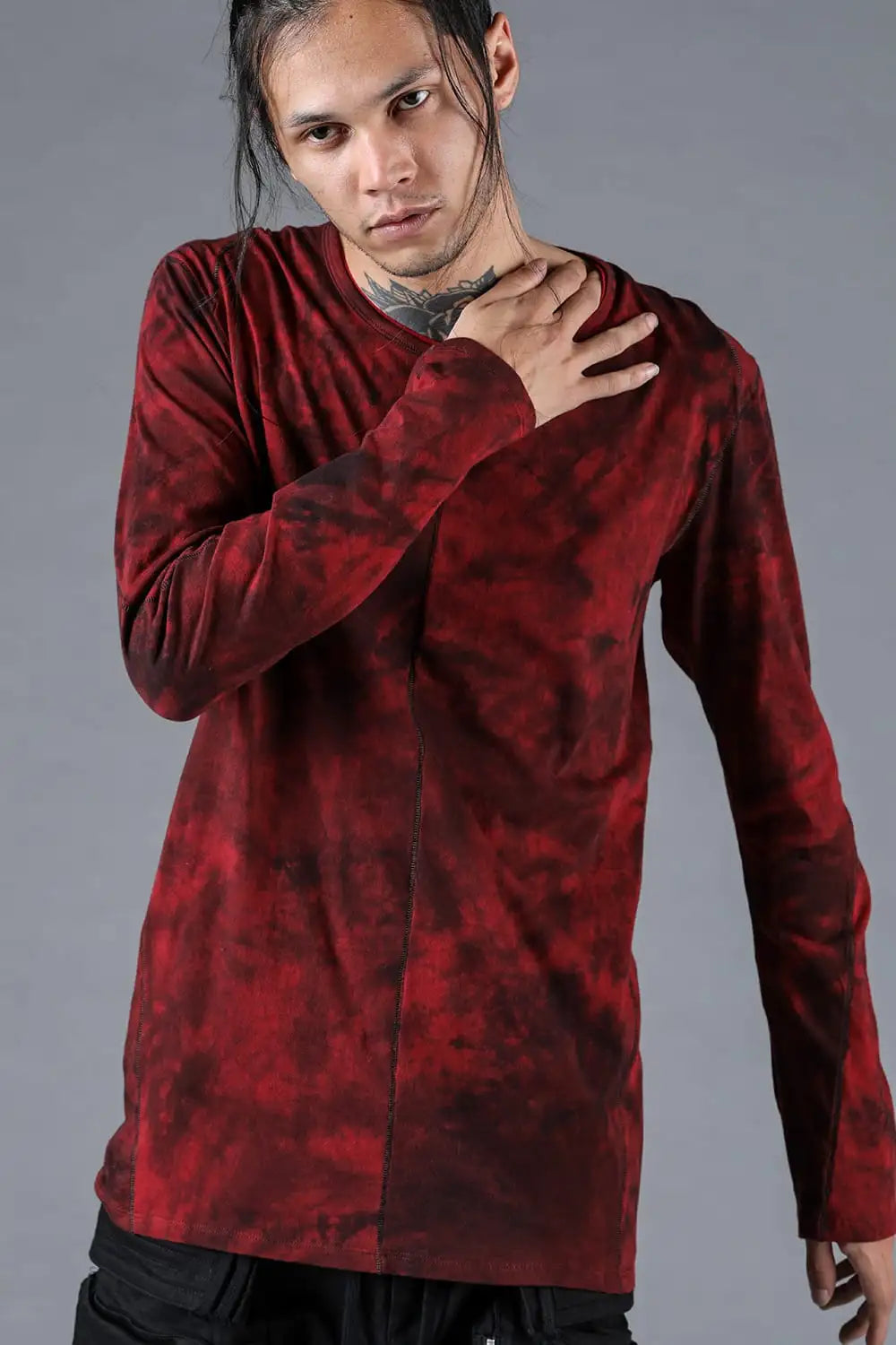 30/- Soft Cotton Jersey Long Sleeve T-Shirt Red