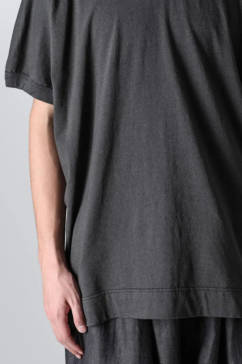 BASIC TEE Cotton Hemp Jersey BLACK