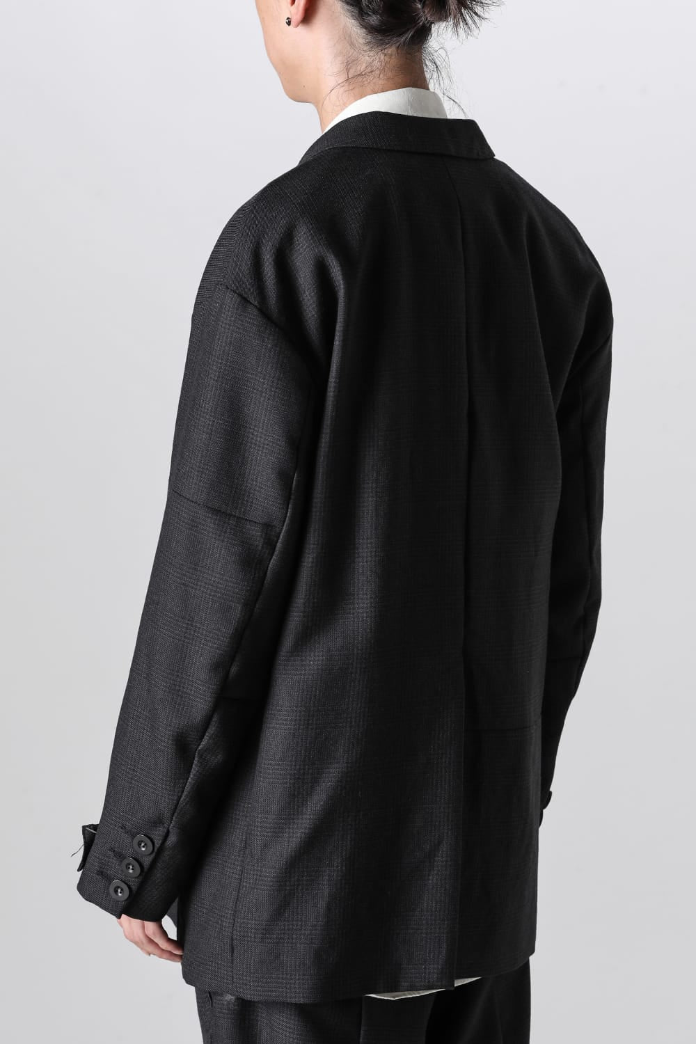 Patch Worked Relax Fit 2B Blazer Glen Check HERBIE