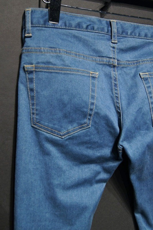 GalaabenD  15S Super Stretch Denim Slash Slim Pants BLUE