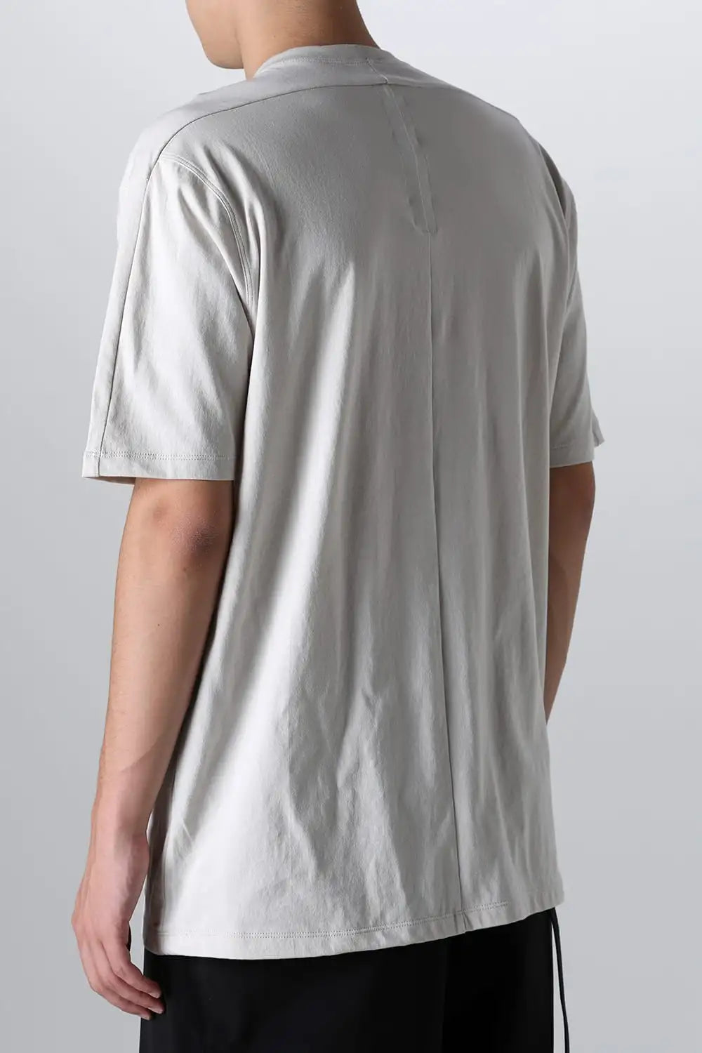 Cotton Jersey Embroidered S/S Tee L.Gray