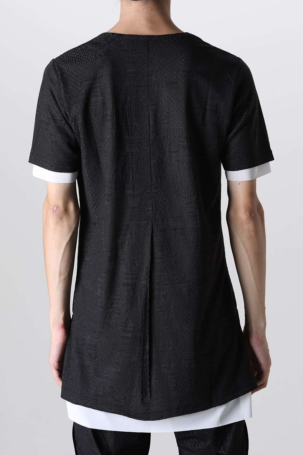 Layered Petit Frill T-Shirt Black&White