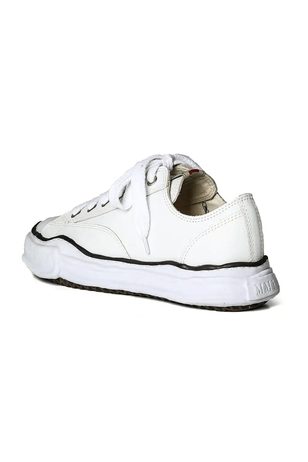 PETERSON leather low-top sneaker White