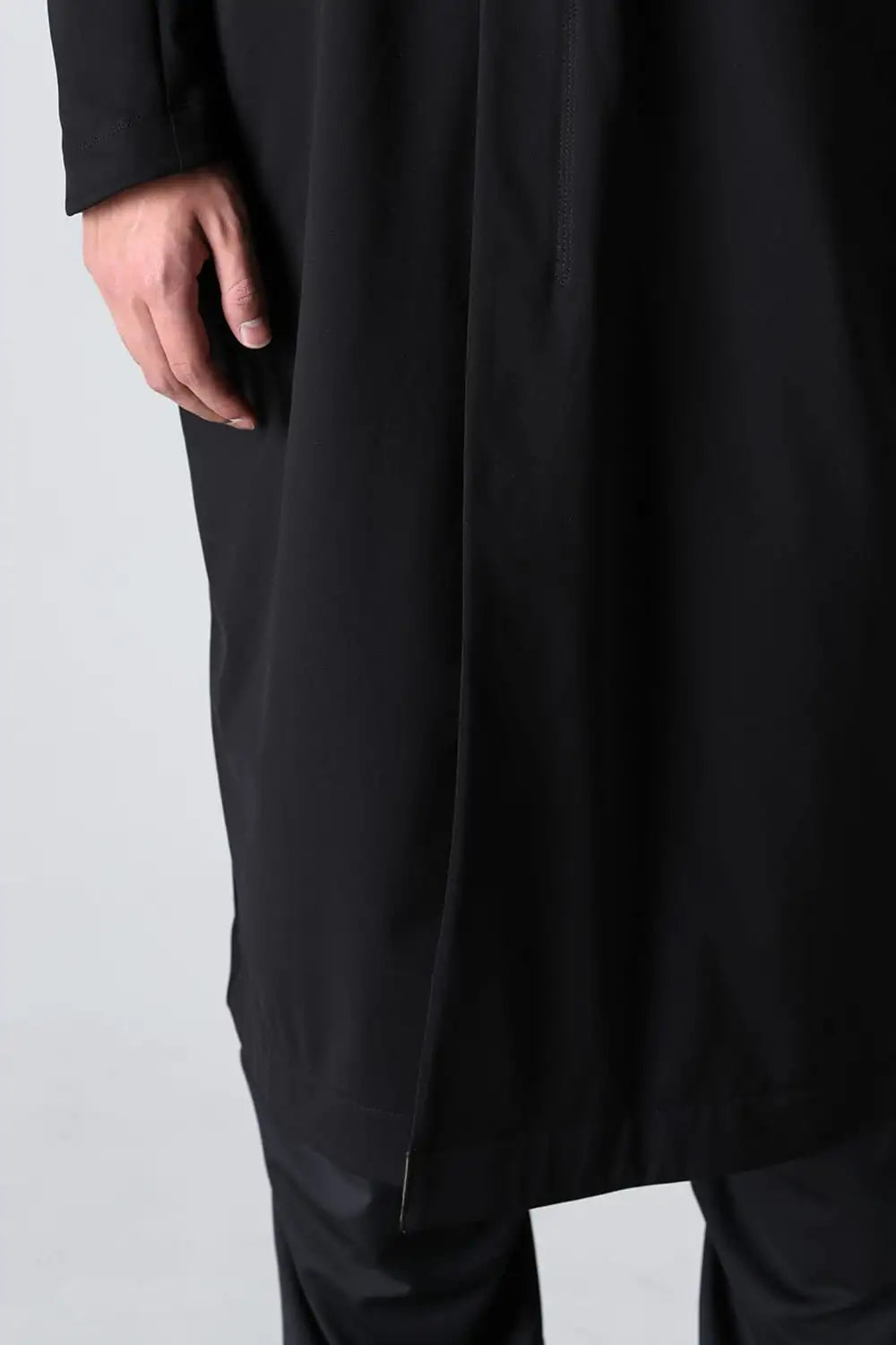 Hight neck coat water repellent polyester