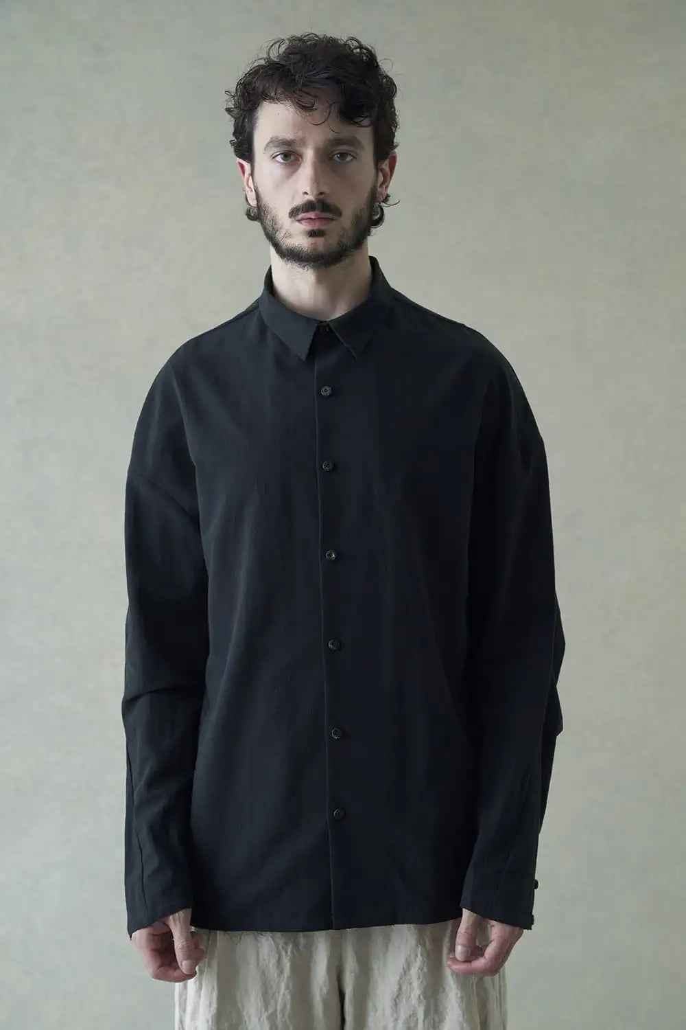 シャツ ルーズフィット コットンリネン