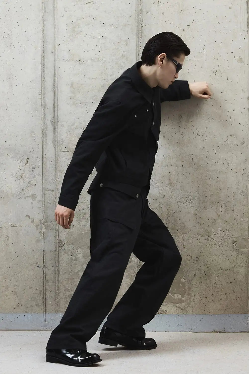 Flap Trousers Pure Dyed Cotton