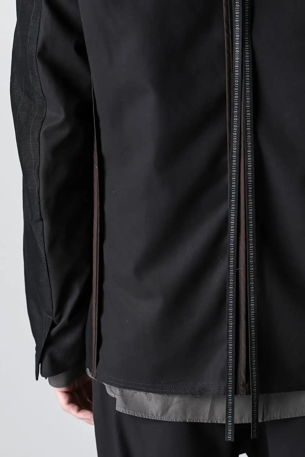 ジャケット コットン リネン ストライプ