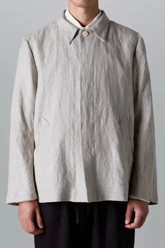 NOUSAN-23AW-Fly-Front-Short-jacket-Beige-SizeS-100%-FS