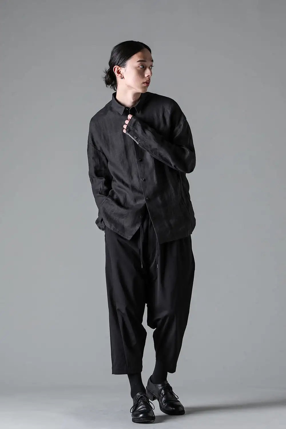 シャツ ルーズフィット ヘンプ Charcoal