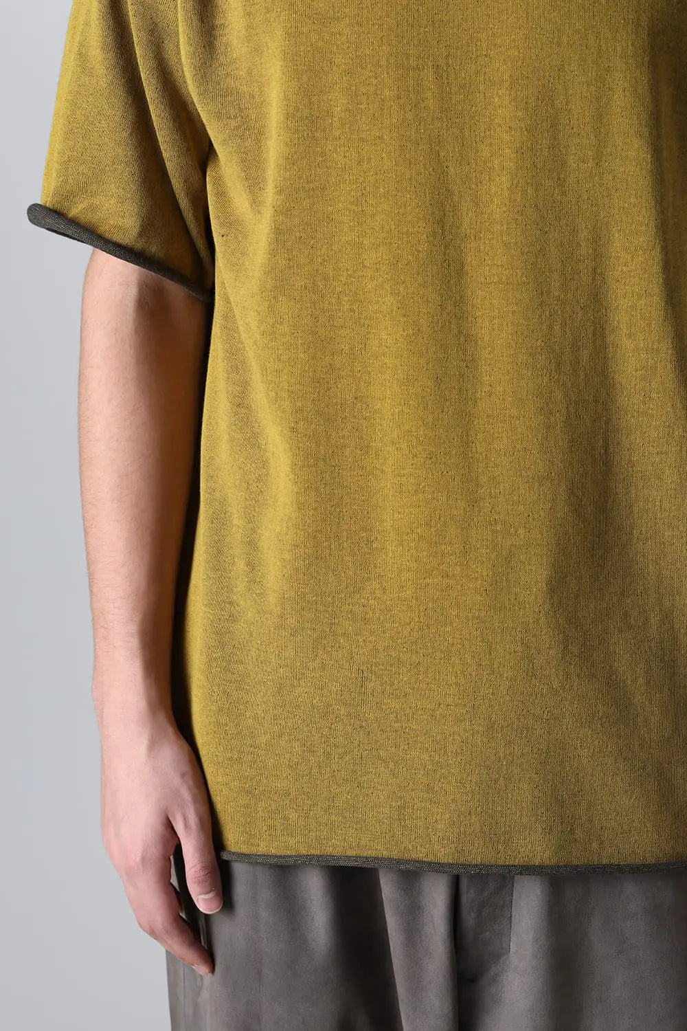 Short sleeve High twist cotton Yellow