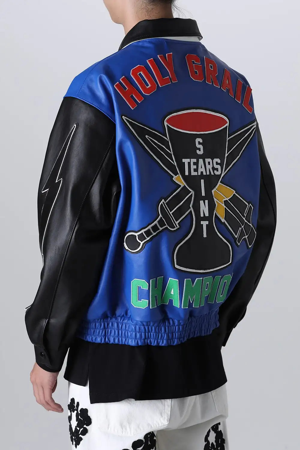 DENIM TEARS × SAINT Mxxxxxx HOLY GRAIL Varsity Jacket