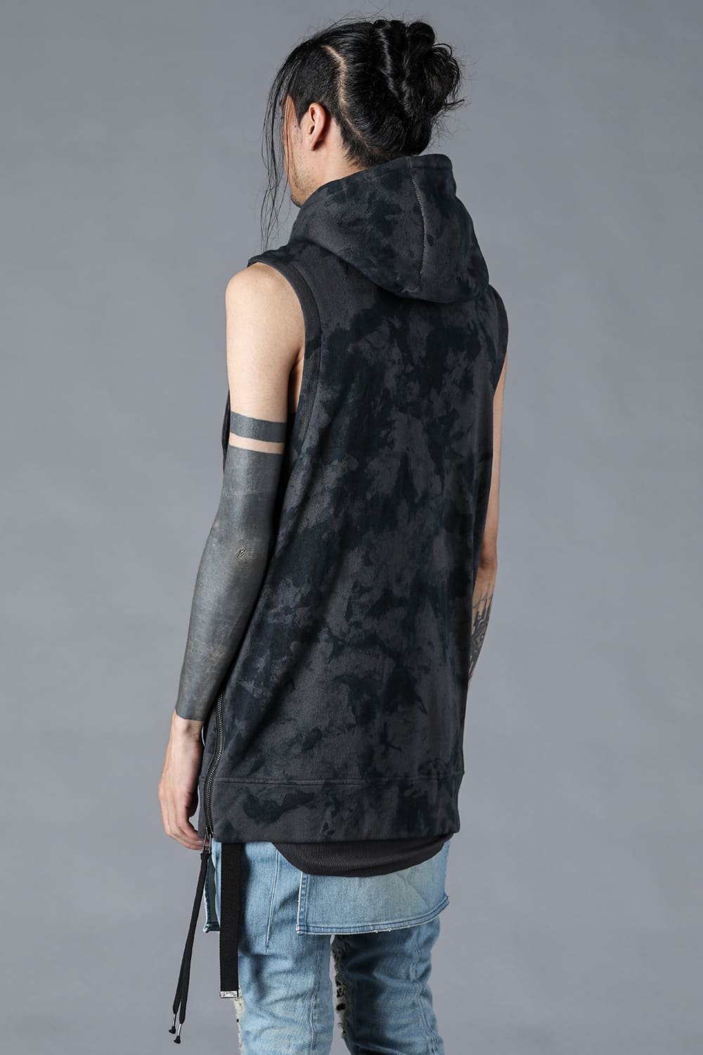 Untwisted Fleece-Line Coate Hooded Vest