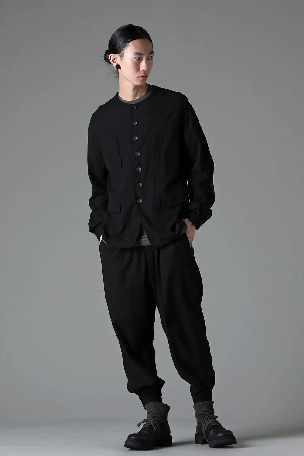 Cotton Elastic Cuffed Pants