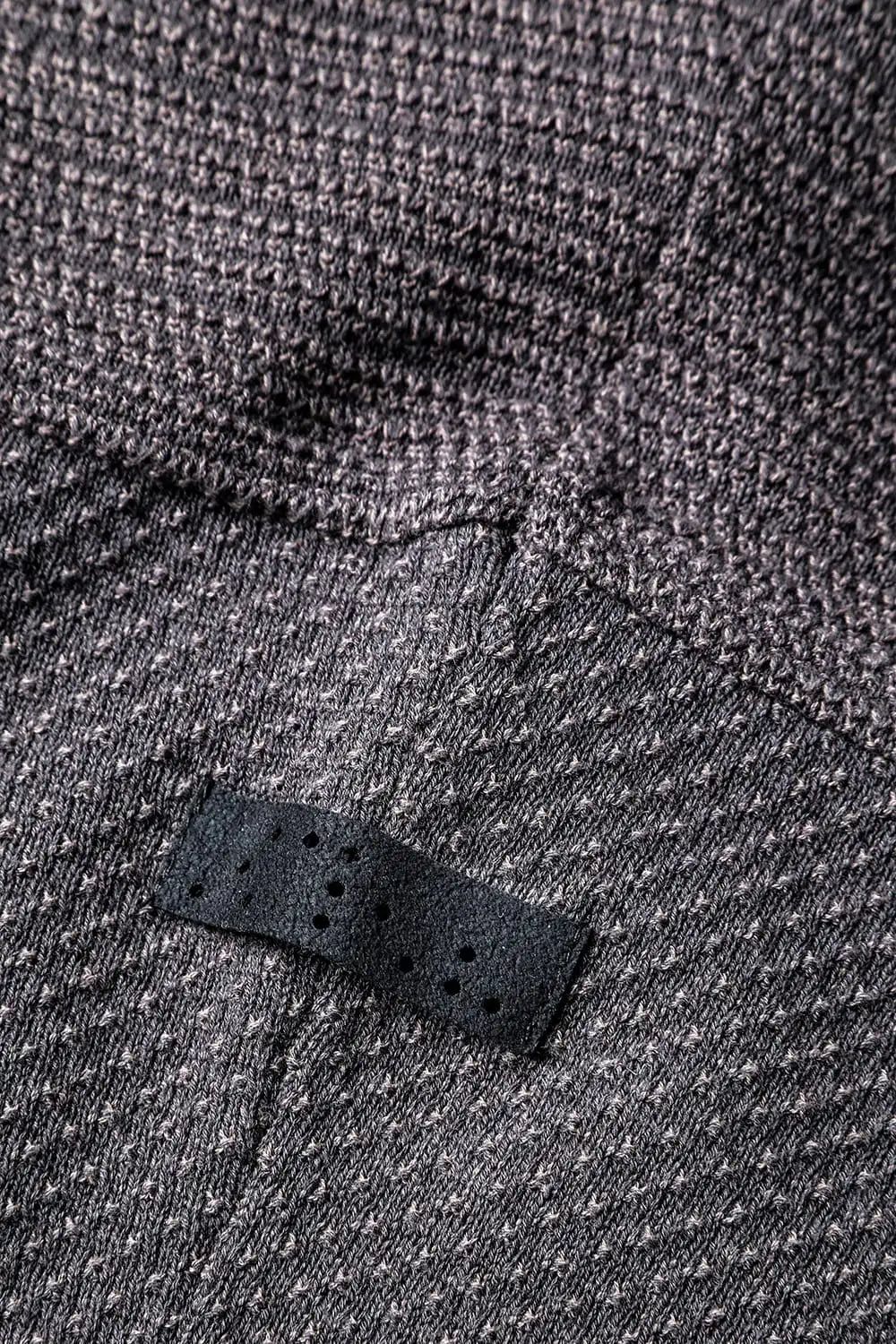 Knit cap high twist cotton stripe Mud Gray