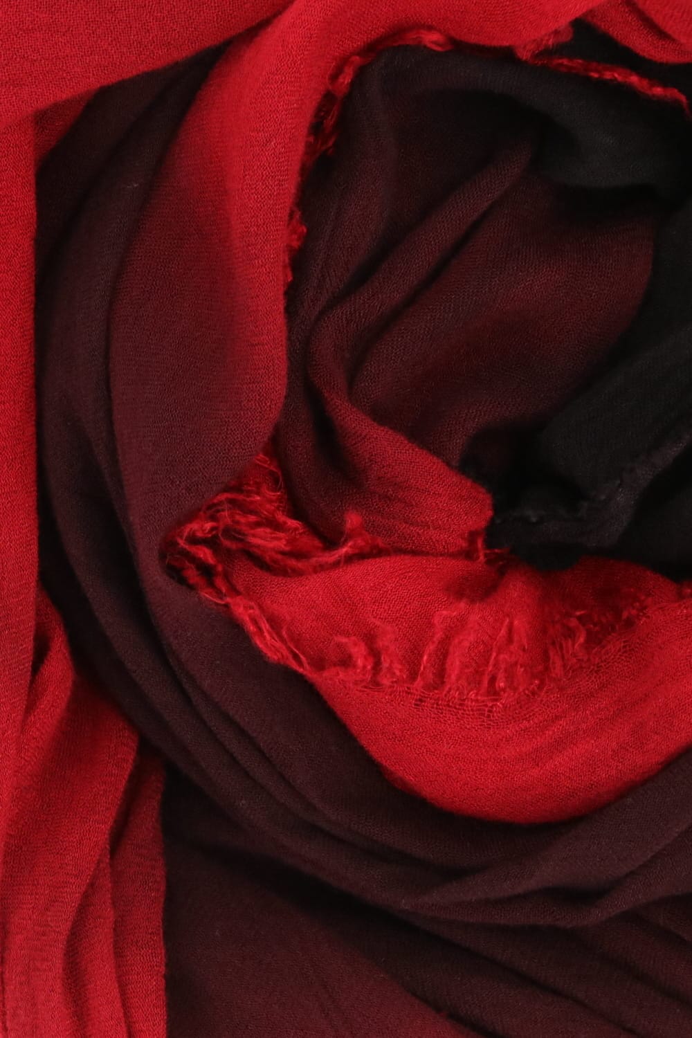 Silk Rayon Gradation Dye Stole Red