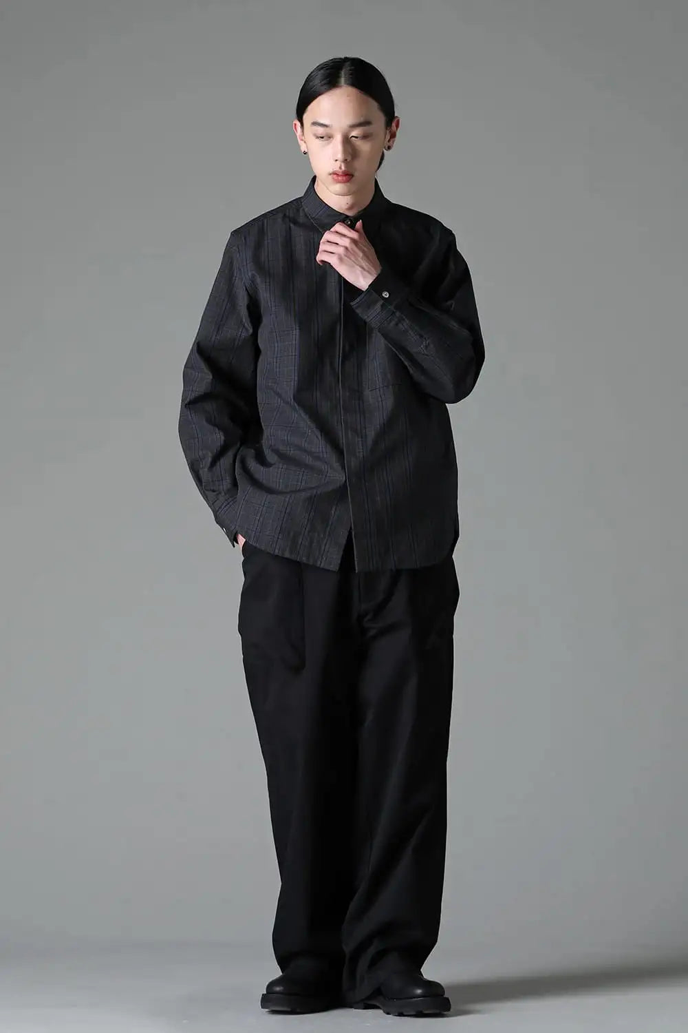 シャツブルゾン テクノタータンチェック