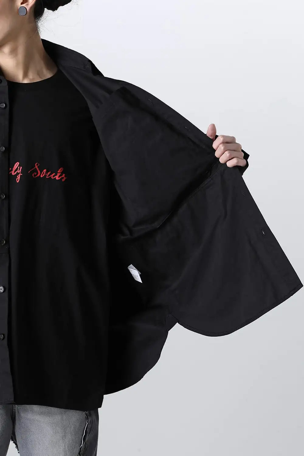 back gusset sleeve photographer shirt.(clash)