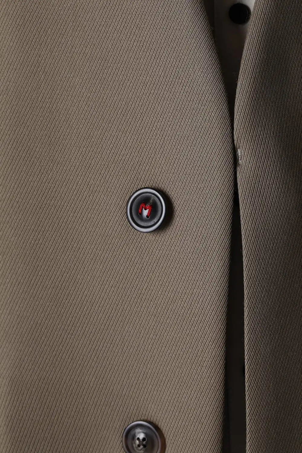 ノーカラーチェスターコートウールキャバリー