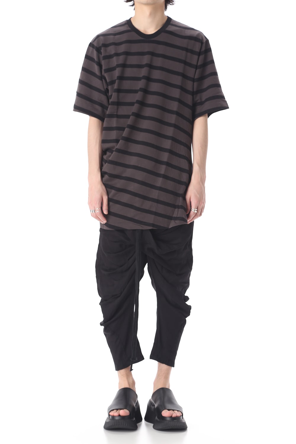 STRIPE T-SHIRT CH x BK