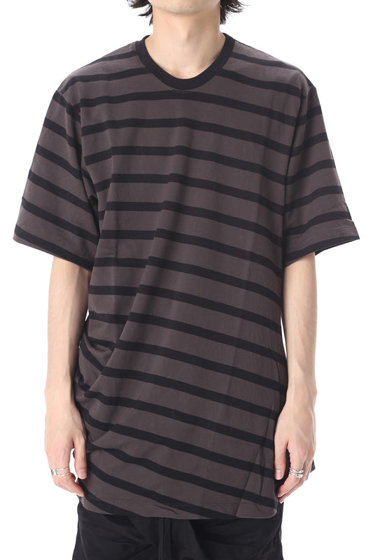 STRIPE T-SHIRT CH x BK