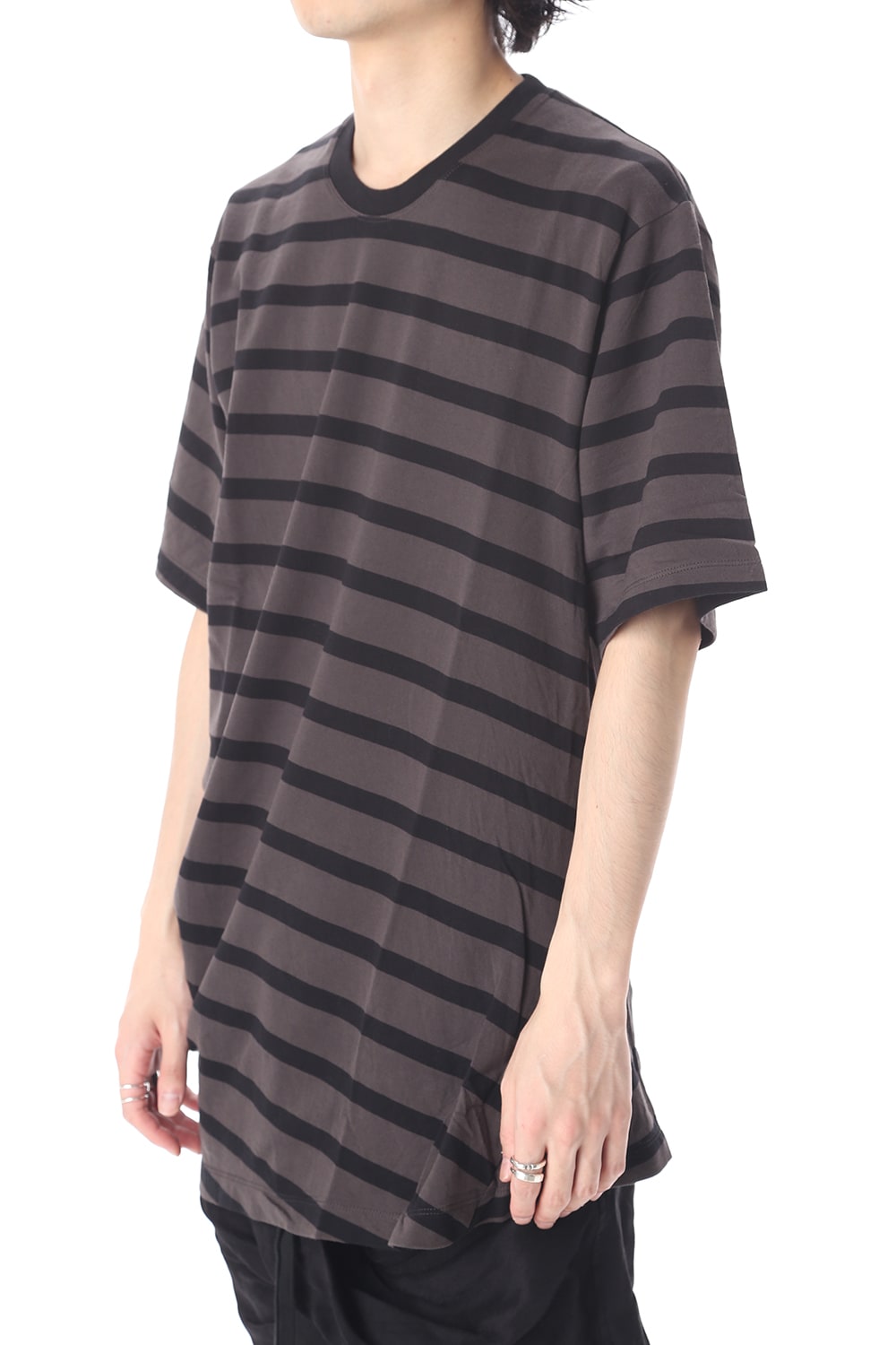 STRIPE T-SHIRT CH x BK