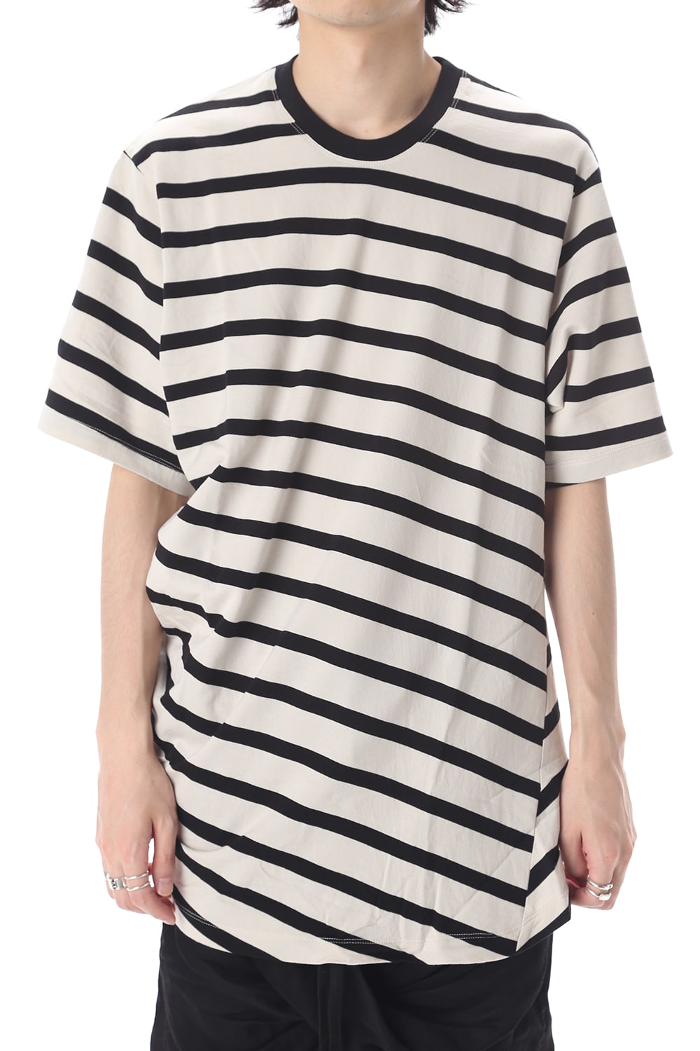 STRIPE T-SHIRT OFF x BK