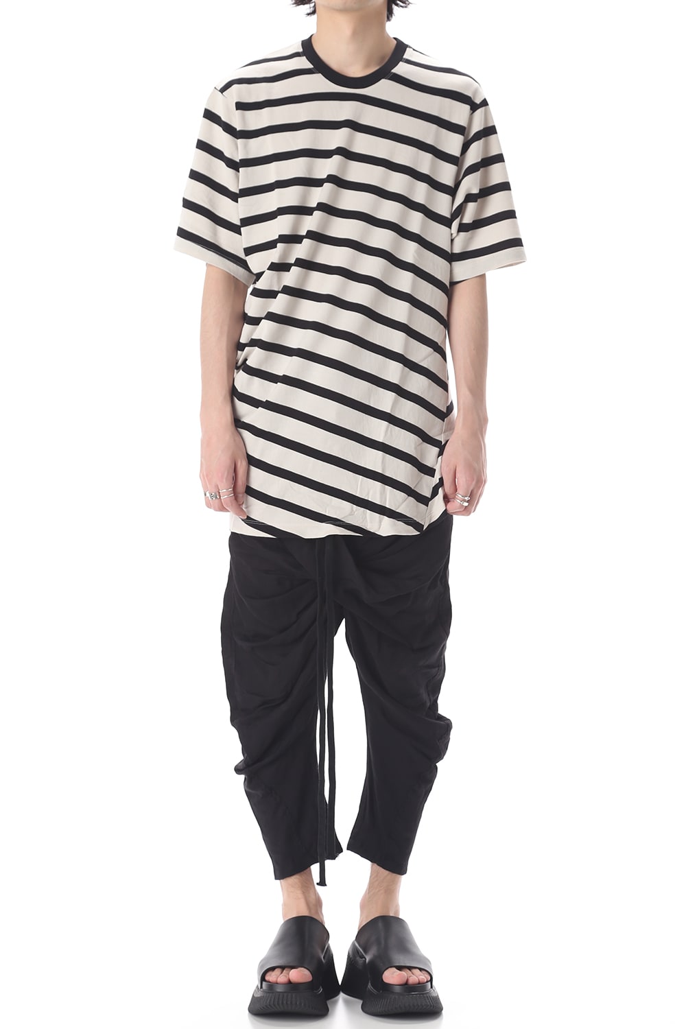 STRIPE T-SHIRT OFF x BK