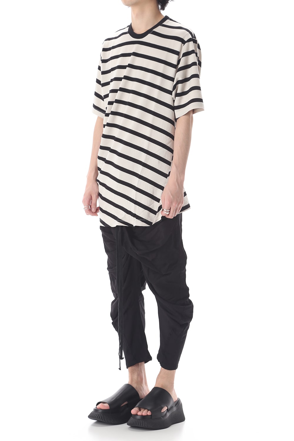 STRIPE T-SHIRT OFF x BK