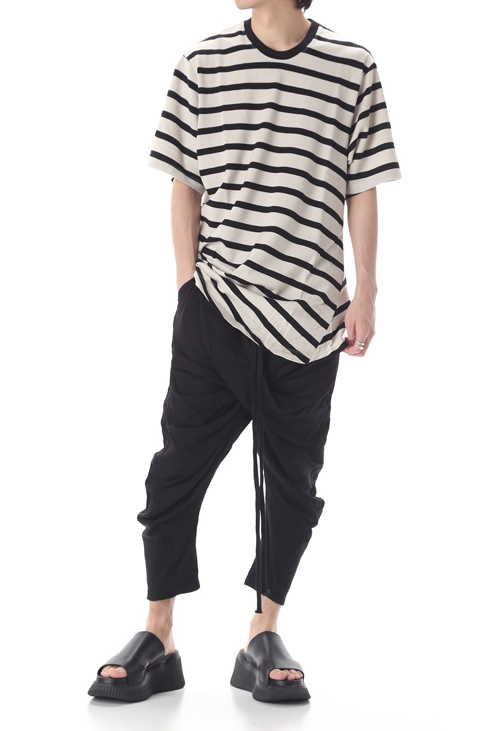 STRIPE T-SHIRT OFF x BK