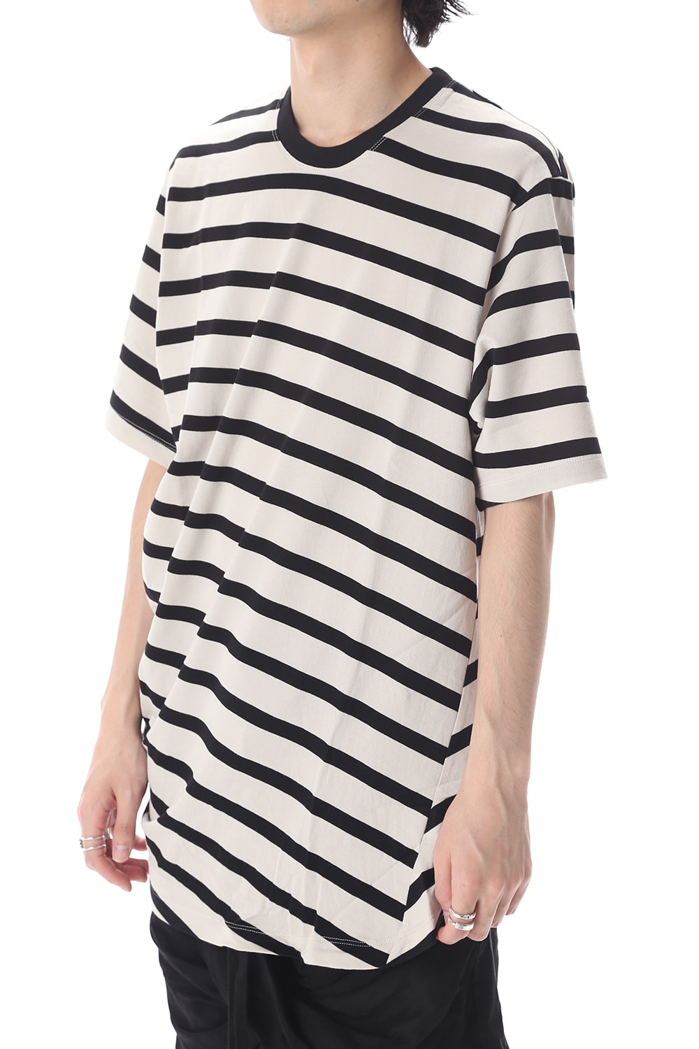 STRIPE T-SHIRT OFF x BK