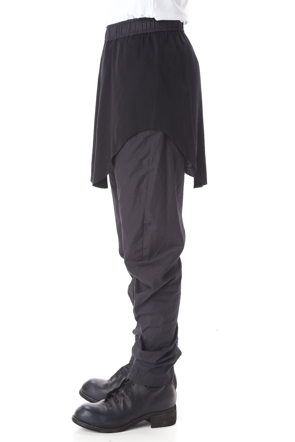 CURVED LEG SKIRT PANTS