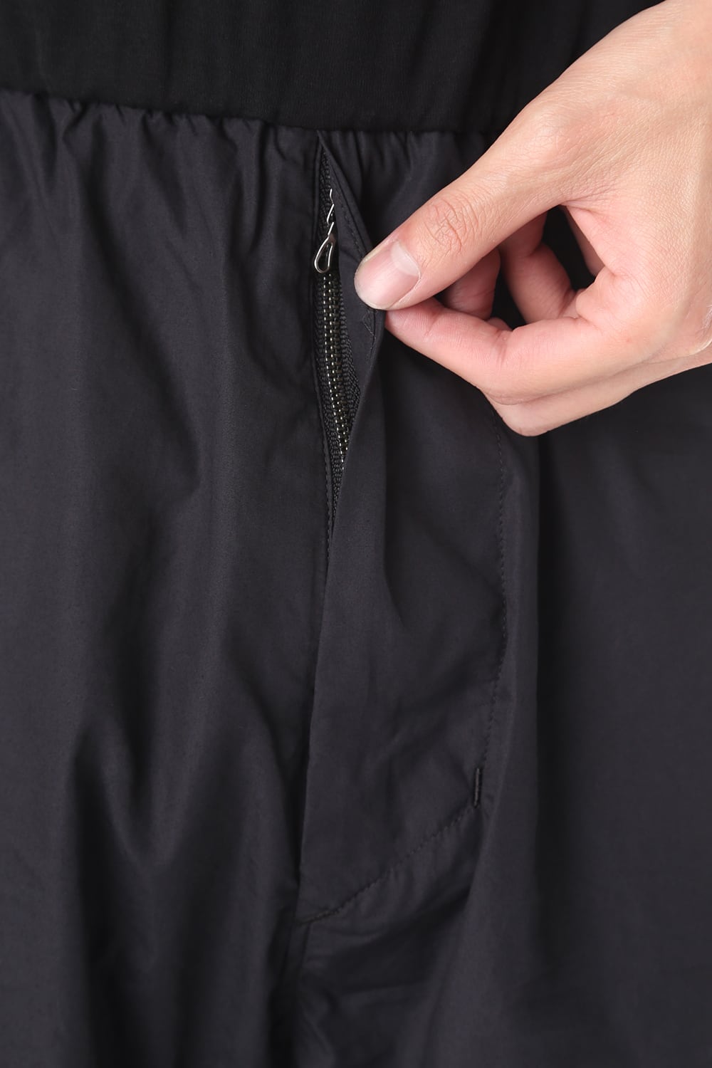 CURVED LEG SKIRT PANTS