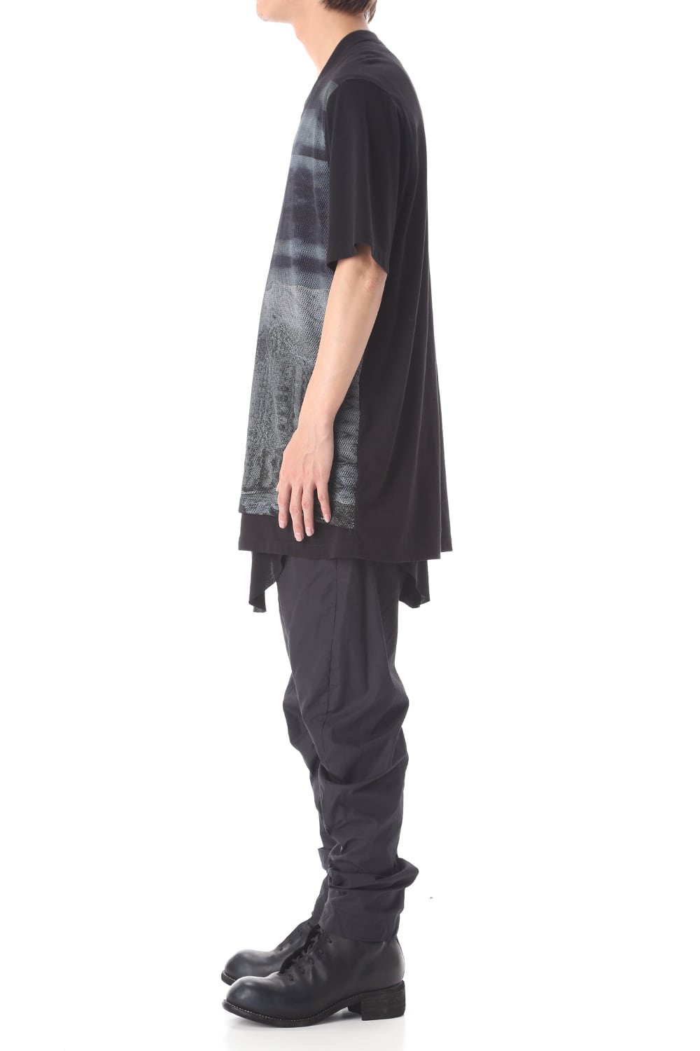 CURVED LEG SKIRT PANTS