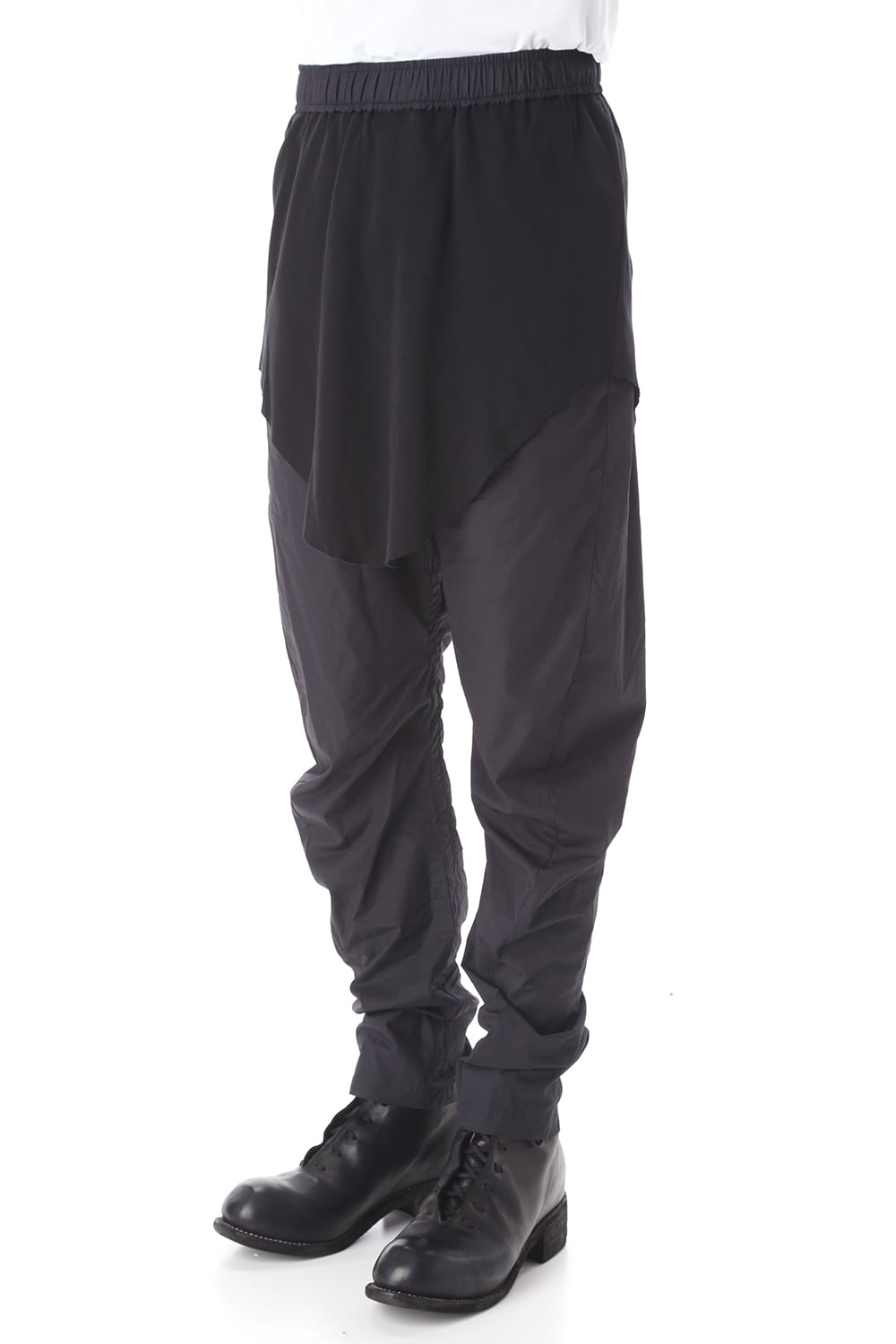 CURVED LEG SKIRT PANTS