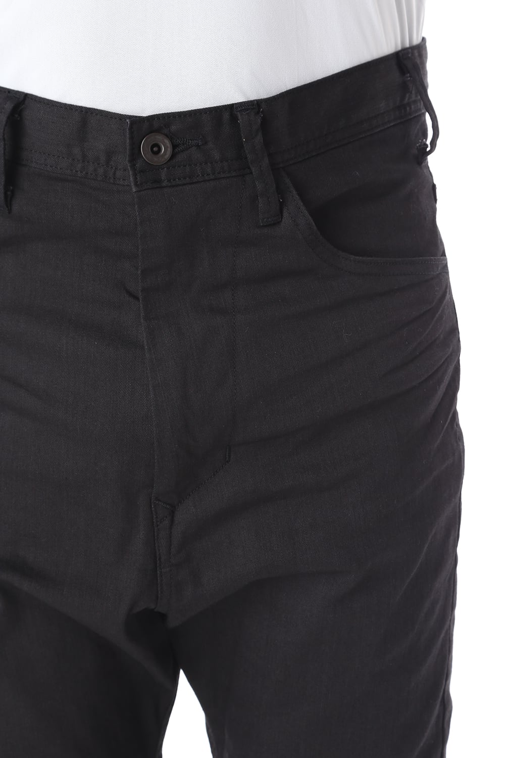 CURVED SLIM JEANS Black