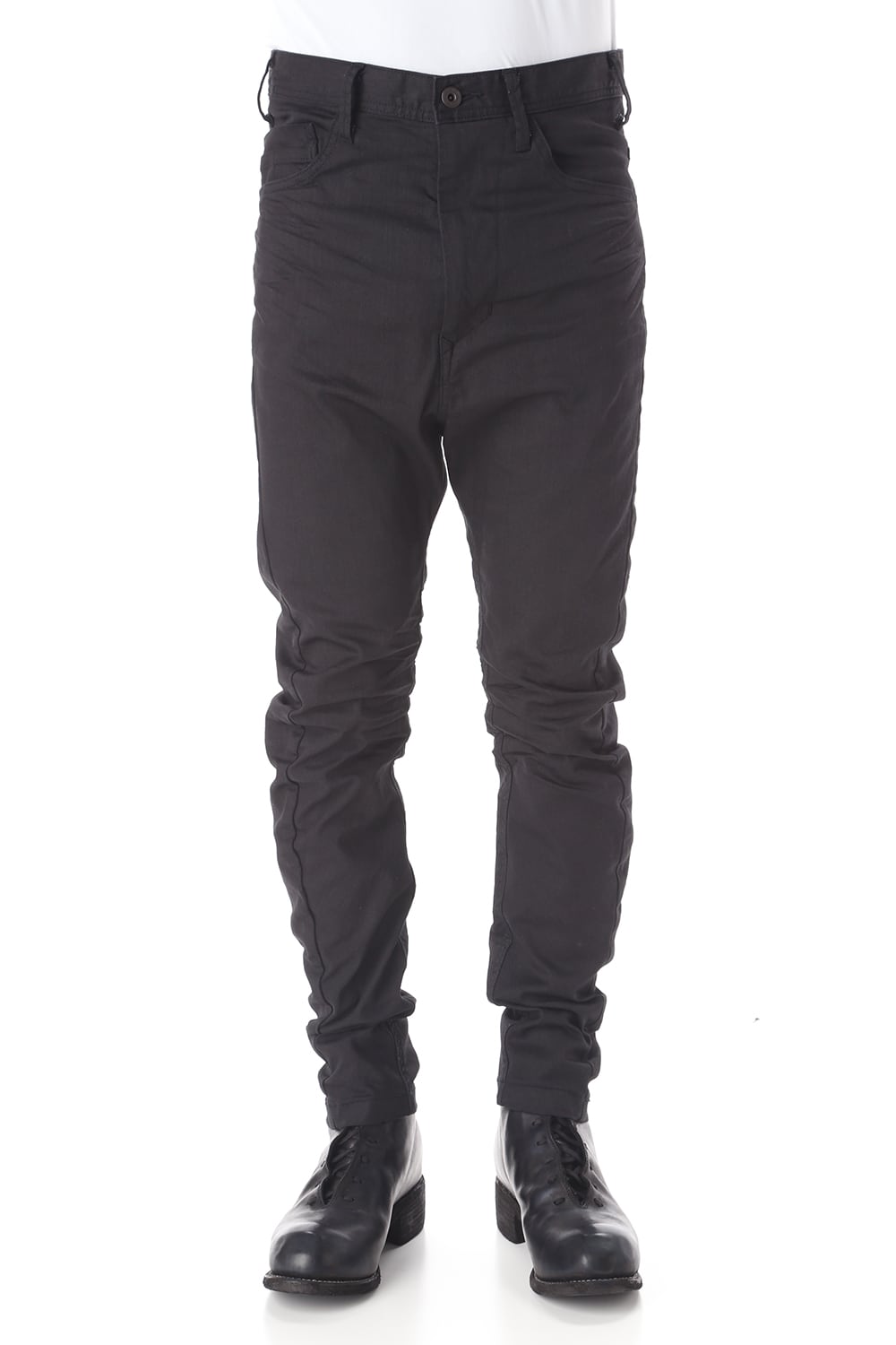 CURVED SLIM JEANS Black