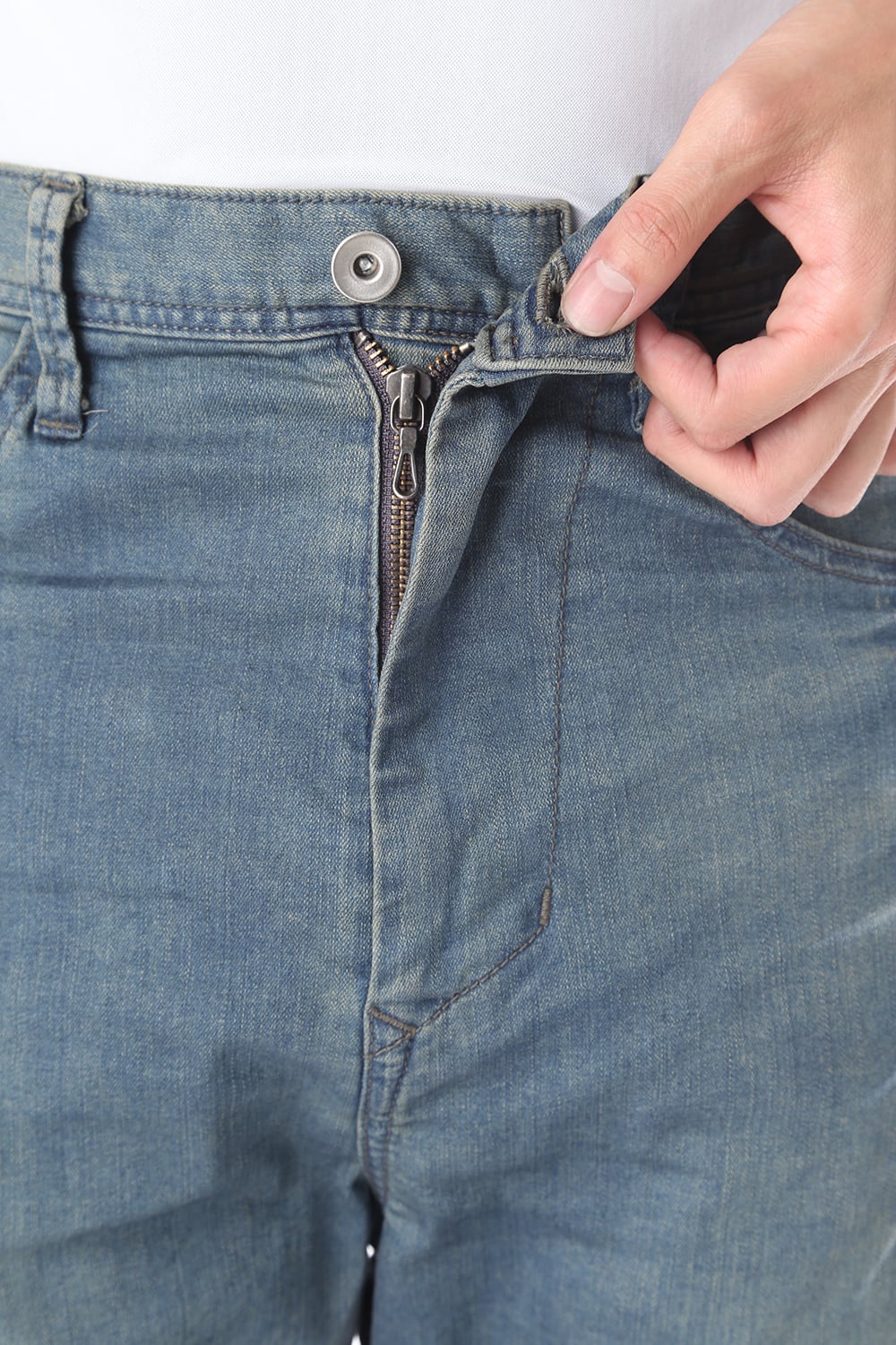 CURVED SLIM JEANS Indigo