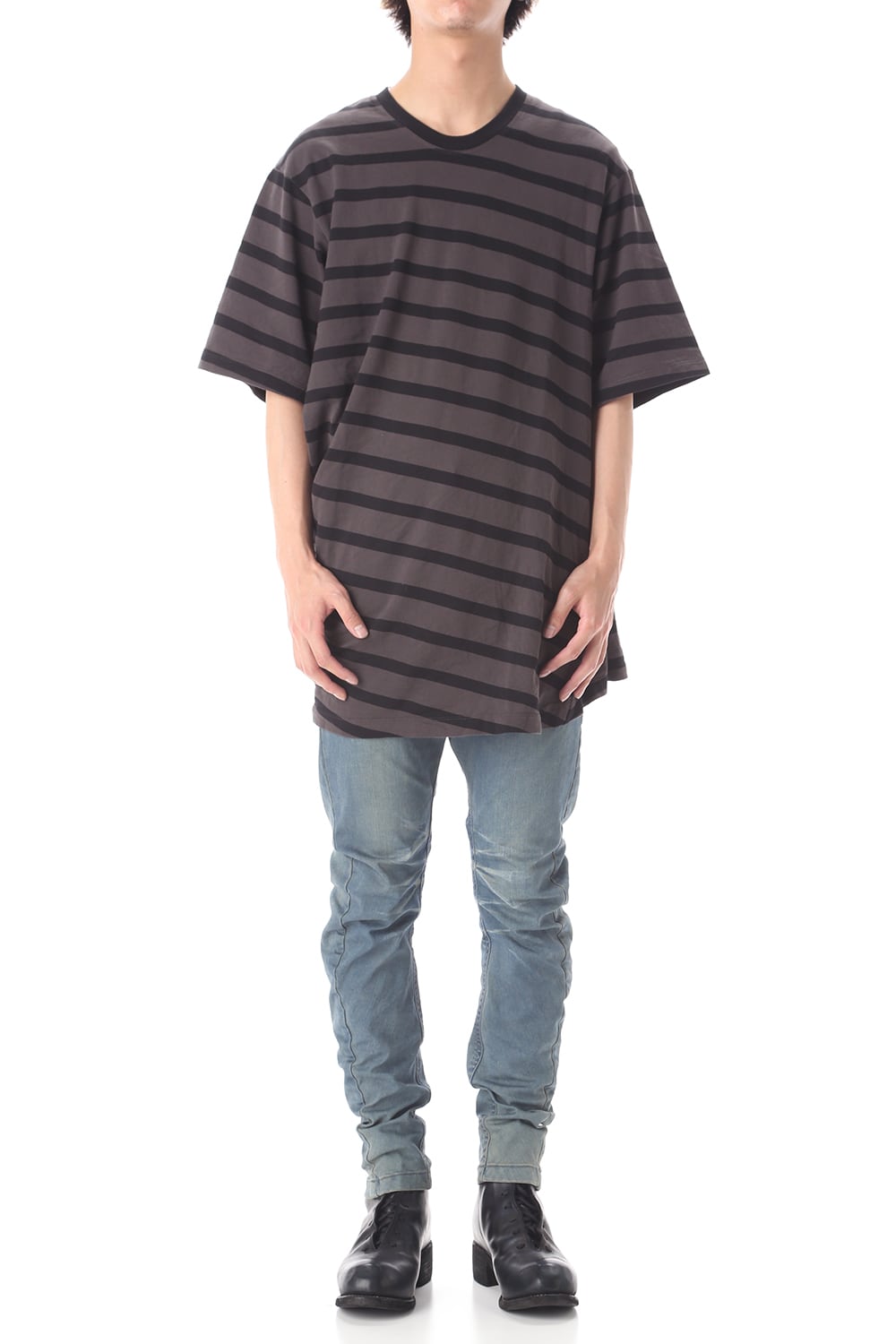 CURVED SLIM JEANS Indigo