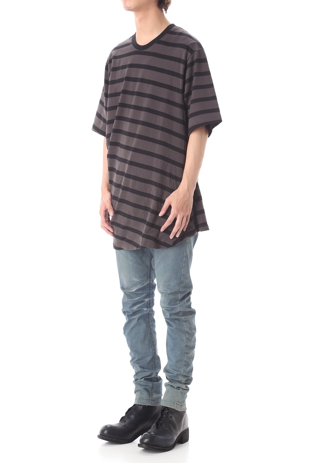 CURVED SLIM JEANS Indigo