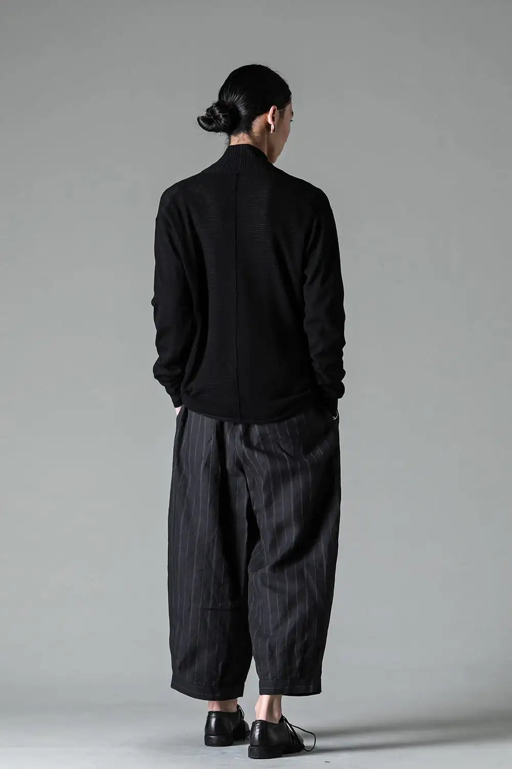 Knit cardigan cotton / linen / silk Black