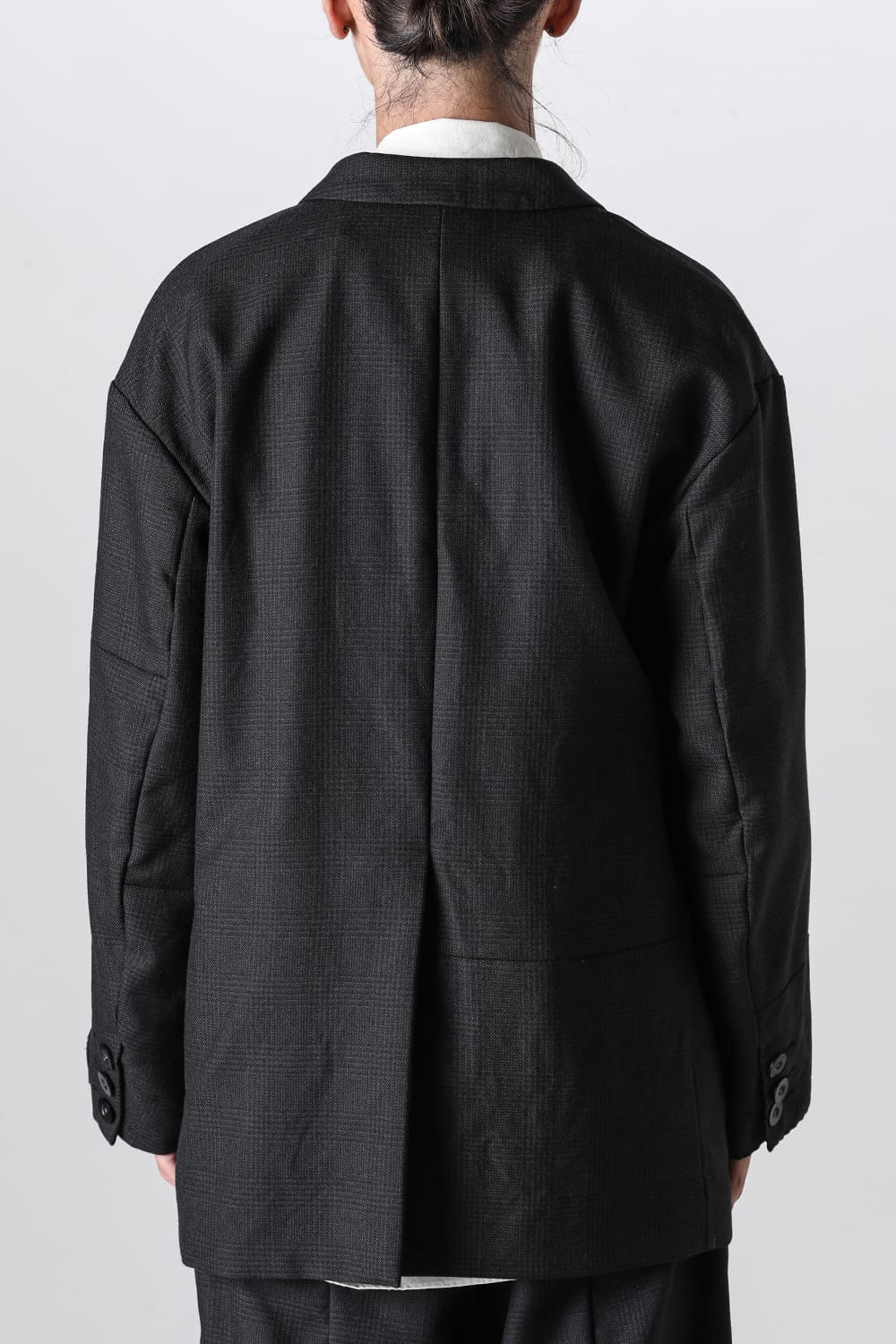 Patch Worked Relax Fit 2B Blazer Glen Check HERBIE