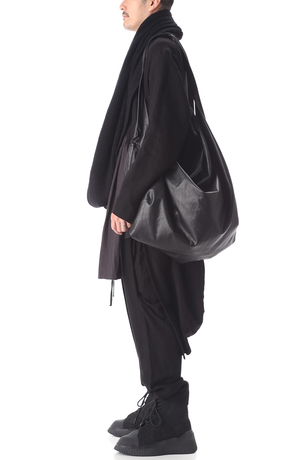 LARGE LEATHER SACOCHE BAG